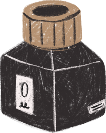 Colored Pencil Inkwell