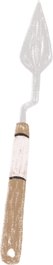 Colored Pencil Paint Spatula